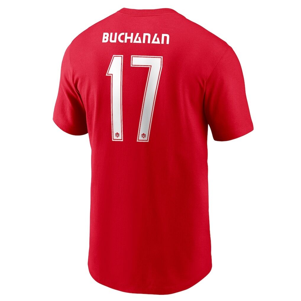 Tajon Buchanan Canada Soccer Nike Home Name & Number T-Shirt