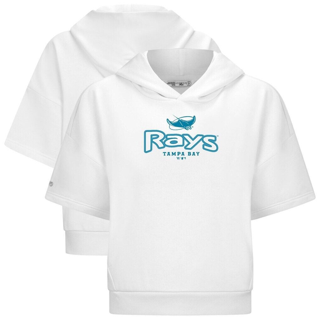 Tampa Bay Rays Levelwear Women's Amber Short Sleeve Cornerstone Hoodie