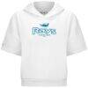 Tampa Bay Rays Levelwear Women's Amber Short Sleeve Cornerstone Hoodie - White - Side View