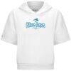 Toronto Blue Jays Levelwear Women's Amber Short Sleeve Cornerstone Hoodie - White - Side View