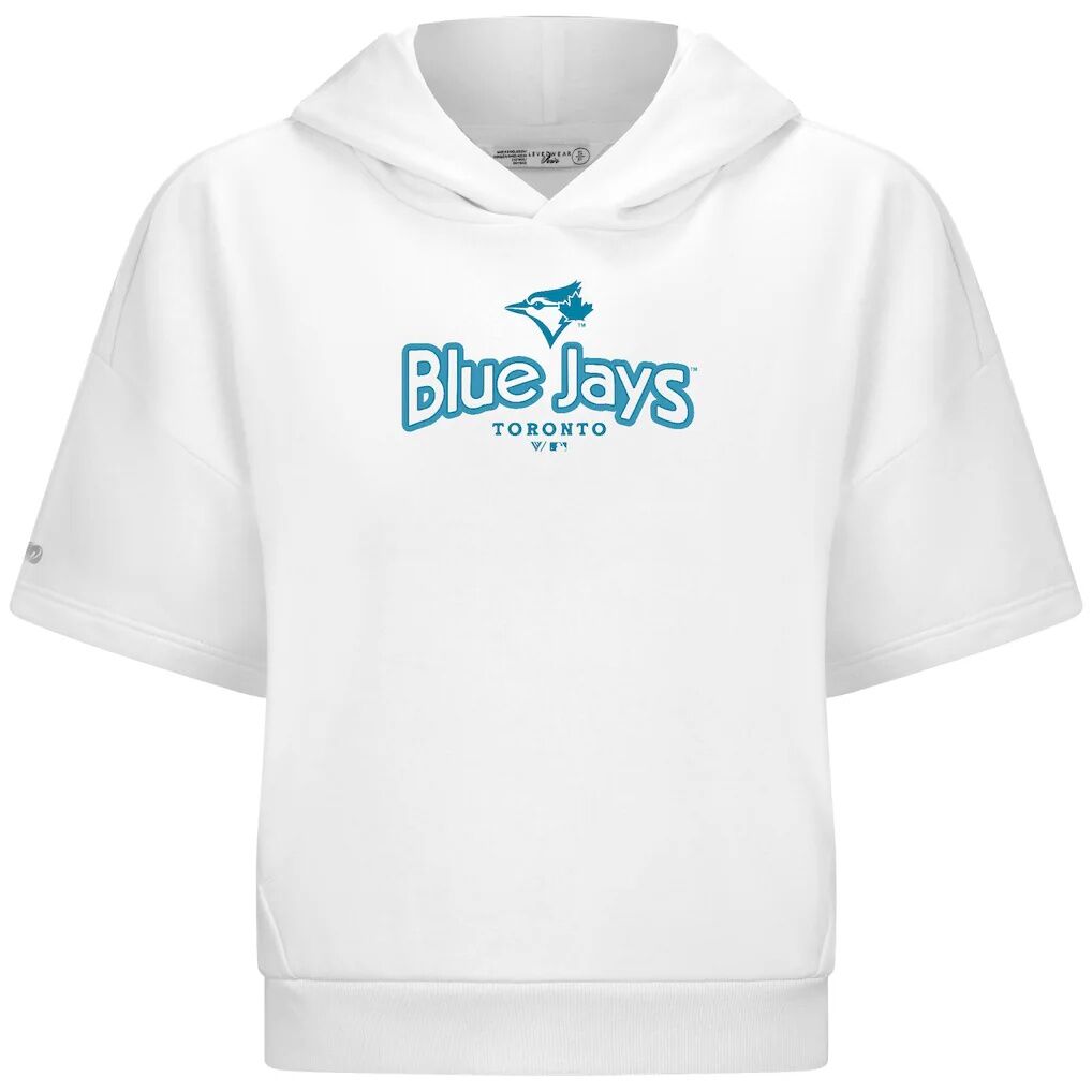 Toronto Blue Jays Levelwear Women's Amber Short Sleeve Cornerstone Hoodie