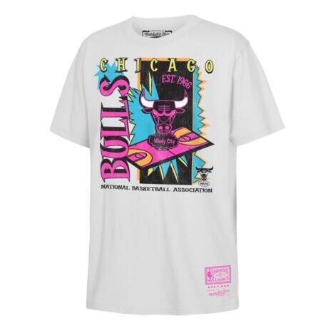 Chicago Bulls Mitchell & Ness Youth Neon Court Shock T-Shirt