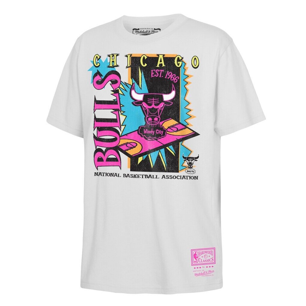 Chicago Bulls Mitchell & Ness Youth Neon Court Shock T-Shirt