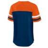 Chicago Bears Fashion7 Women's Plus Size Throwback Curl Route Lace-Up T-Shirt - - Detail View