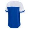 Indianapolis Colts Fashion7 Women's Plus Size Throwback Curl Route Lace-Up T-Shirt - - Detail View