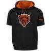 Chicago Bears Profile Big & Tall Fleece Pullover Hoodie - Black - Front View