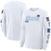 New York Giants Fashion7 Big & Tall Checkdown Pass T-Shirt - White - Front View