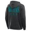 Miami Dolphins Fashion7 Big & Tall Relaxed Intense Rivalry Washed Hoodie - Black - Detail View