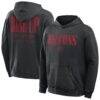 Atlanta Falcons Fashion7 Big & Tall Relaxed Intense Rivalry Washed Hoodie - Black - Front View