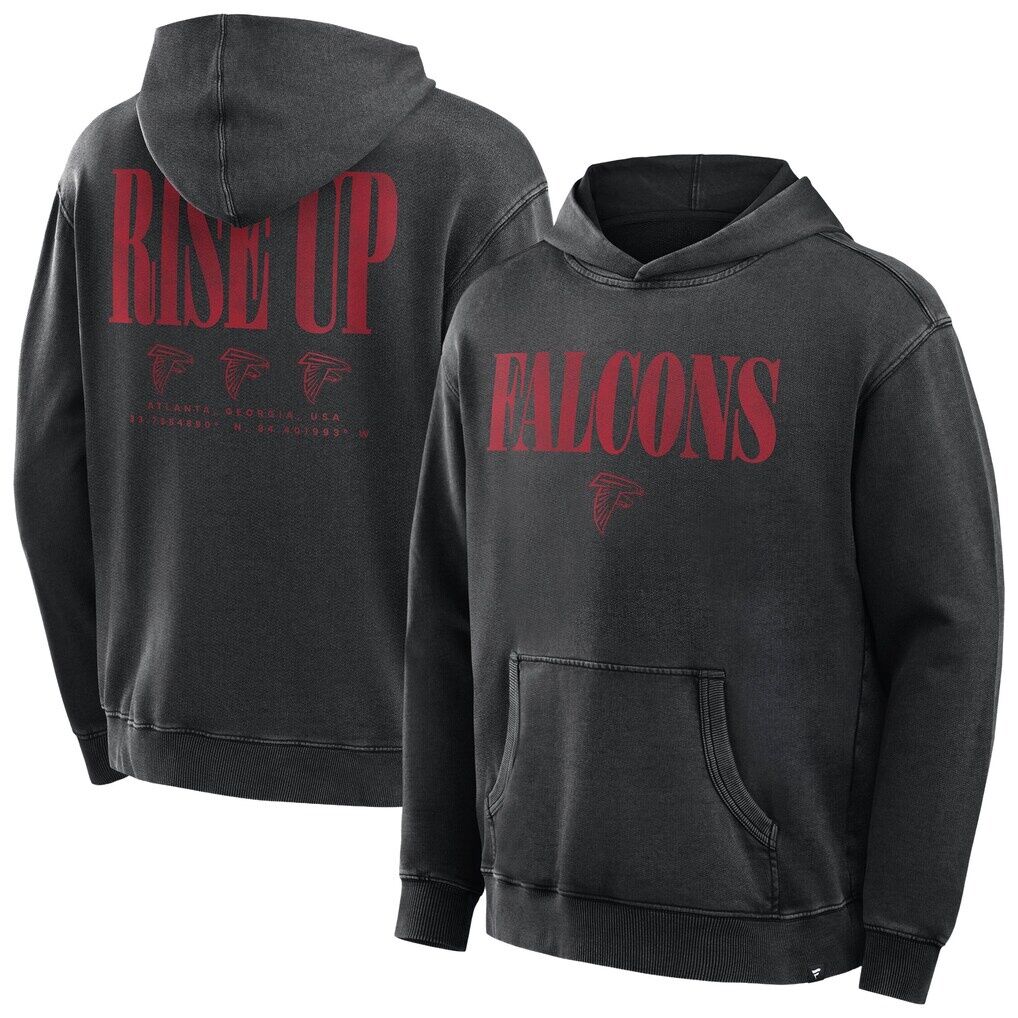 Atlanta Falcons Fashion7 Big & Tall Relaxed Intense Rivalry Washed Hoodie
