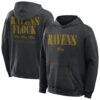Baltimore Ravens Fashion7 Big & Tall Relaxed Intense Rivalry Washed Hoodie - Black - Front View