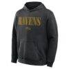 Baltimore Ravens Fashion7 Big & Tall Relaxed Intense Rivalry Washed Hoodie - Black - Side View