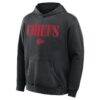 Kansas City Chiefs Fashion7 Big & Tall Relaxed Intense Rivalry Washed Hoodie - Black - Side View