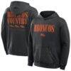 Denver Broncos Fashion7 Big & Tall Relaxed Intense Rivalry Washed Hoodie - Black - Front View