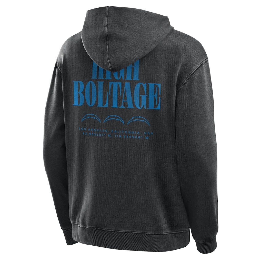 Los Angeles Chargers Fashion7 Big & Tall Relaxed Intense Rivalry Washed Hoodie
