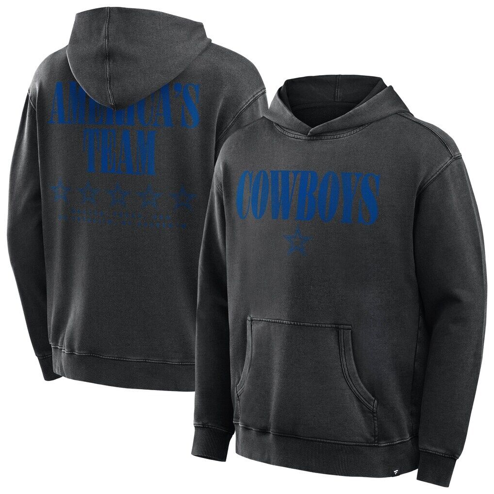 Dallas Cowboys Fashion7 Big & Tall Relaxed Intense Rivalry Washed Hoodie