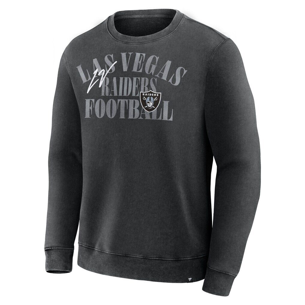 Las Vegas Raiders Fashion7 Big & Tall Relaxed Halftime Lead Washed Sweatshirt