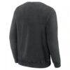 Pittsburgh Steelers Fashion7 Big & Tall Relaxed Halftime Lead Washed Sweatshirt - Black - Detail View