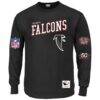 Atlanta Falcons Mitchell & Ness Big & Tall Training Camp Long Sleeve T-Shirt - Black - Front View