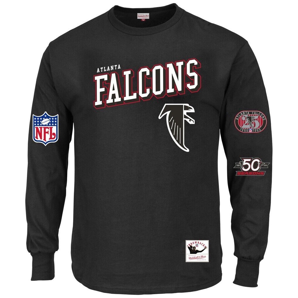Atlanta Falcons Mitchell & Ness Big & Tall Training Camp Long Sleeve T-Shirt