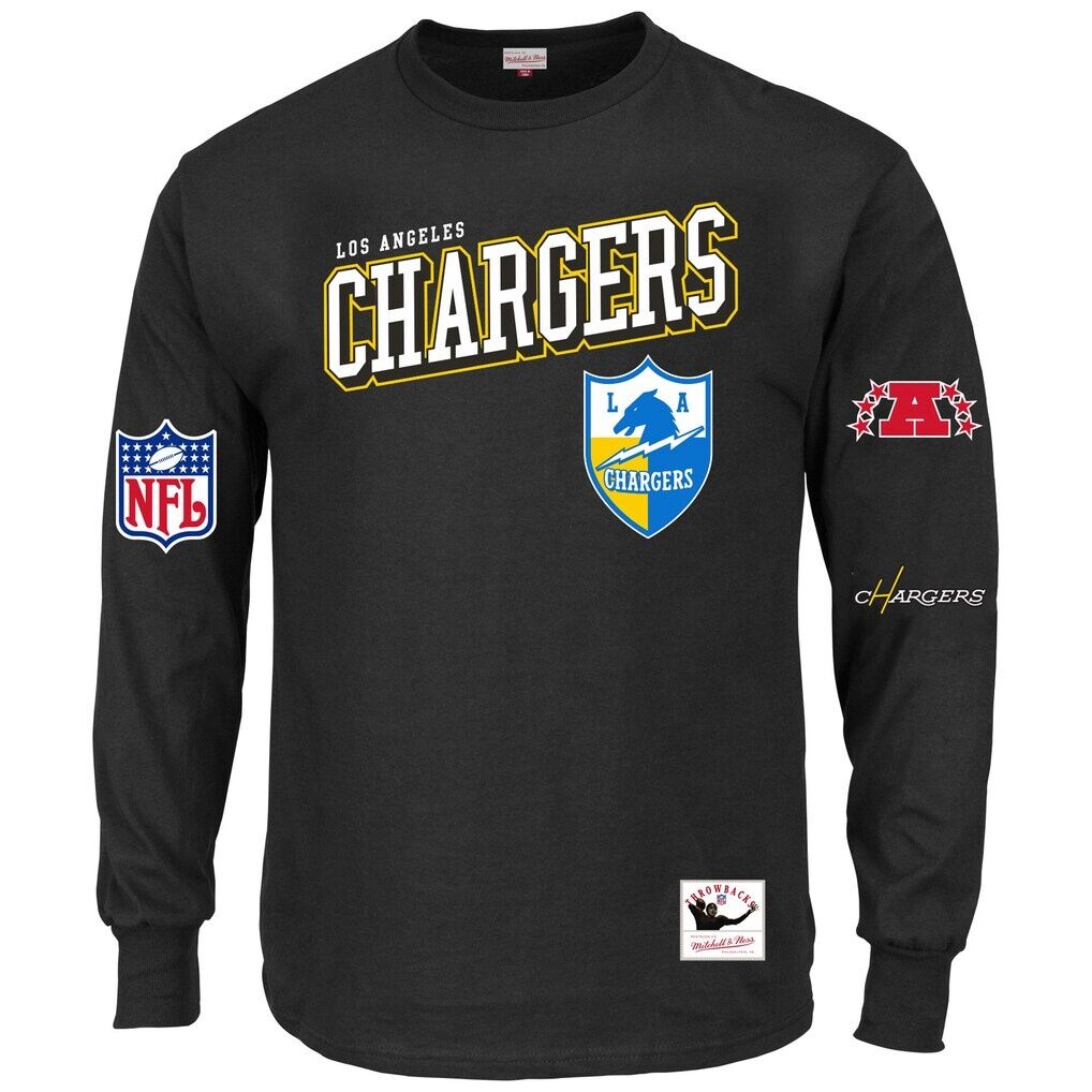 Los Angeles Chargers Mitchell & Ness Big & Tall Training Camp Long Sleeve T-Shirt
