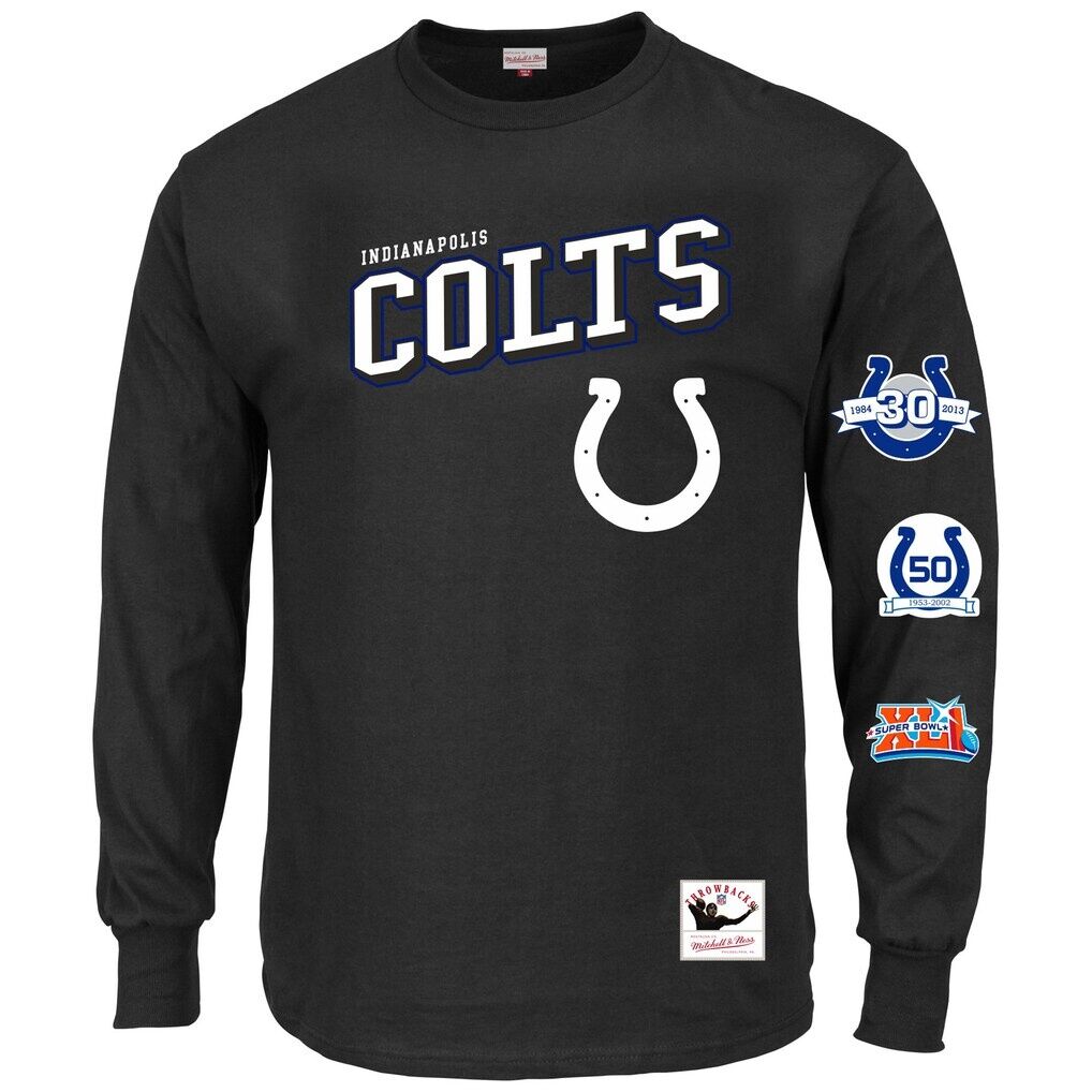 Indianapolis Colts Mitchell & Ness Big & Tall Training Camp Long Sleeve T-Shirt