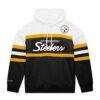 Pittsburgh Steelers Mitchell & Ness Big & Tall Head Coach Hoodie - - Front View