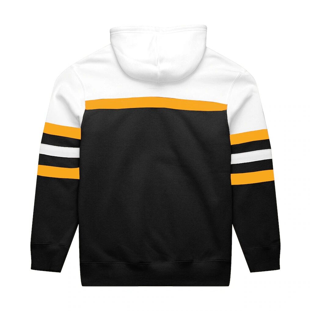 Pittsburgh Steelers Mitchell & Ness Big & Tall Head Coach Hoodie - White/Black