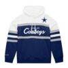 Dallas Cowboys Mitchell & Ness Big & Tall Head Coach Hoodie - - Front View