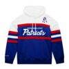 New England Patriots Mitchell & Ness Big & Tall Head Coach Hoodie - - Front View