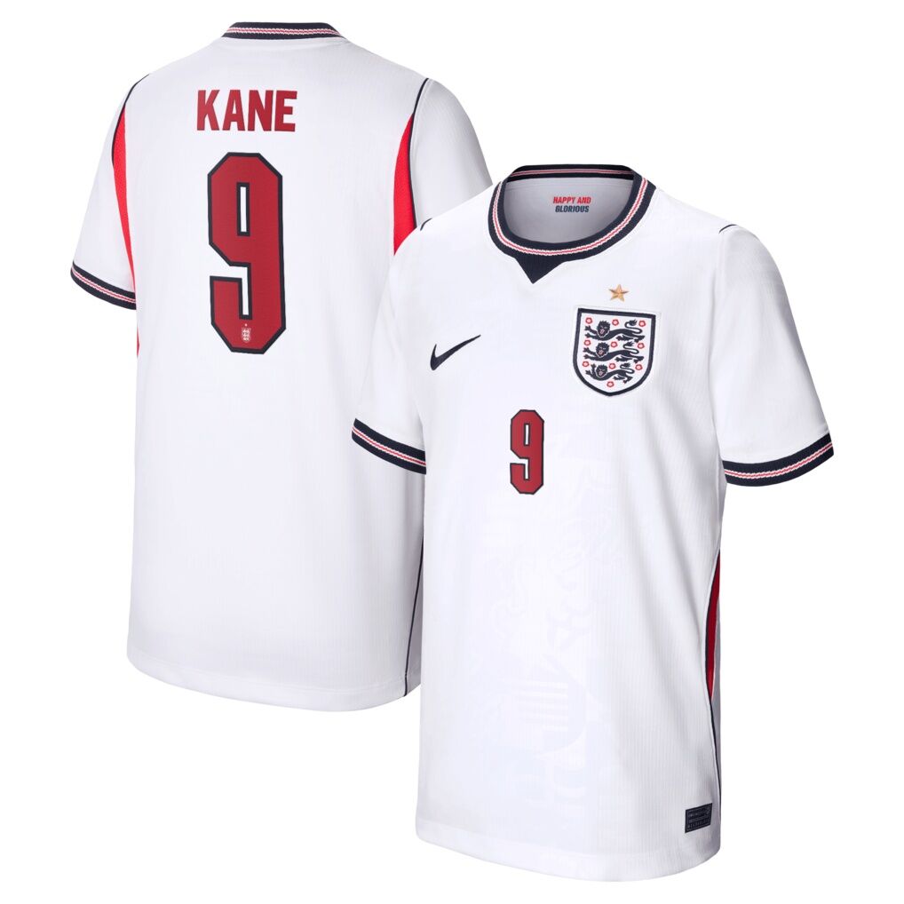 Harry Kane England National Team Nike Youth 2026 Home Stadium Replica Jersey