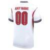 England National Team Nike 2026 Home Stadium Replica Custom Jersey - White - Detail View
