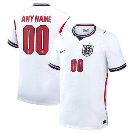 England National Team Nike 2026 Home Stadium Replica Custom Jersey - White - Front View