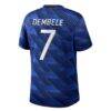 Ousmane Dembélé France National Team Nike 2026 Home Stadium Replica Jersey - Blue - Detail View