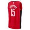 Reed Sheppard Houston Rockets Fashion7 Fast Break Replica Jersey - Red - Detail View
