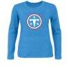 Tennessee Titans Fashion7 Women's Plus Size Primary Logo Long Sleeve T-Shirt - - Front View