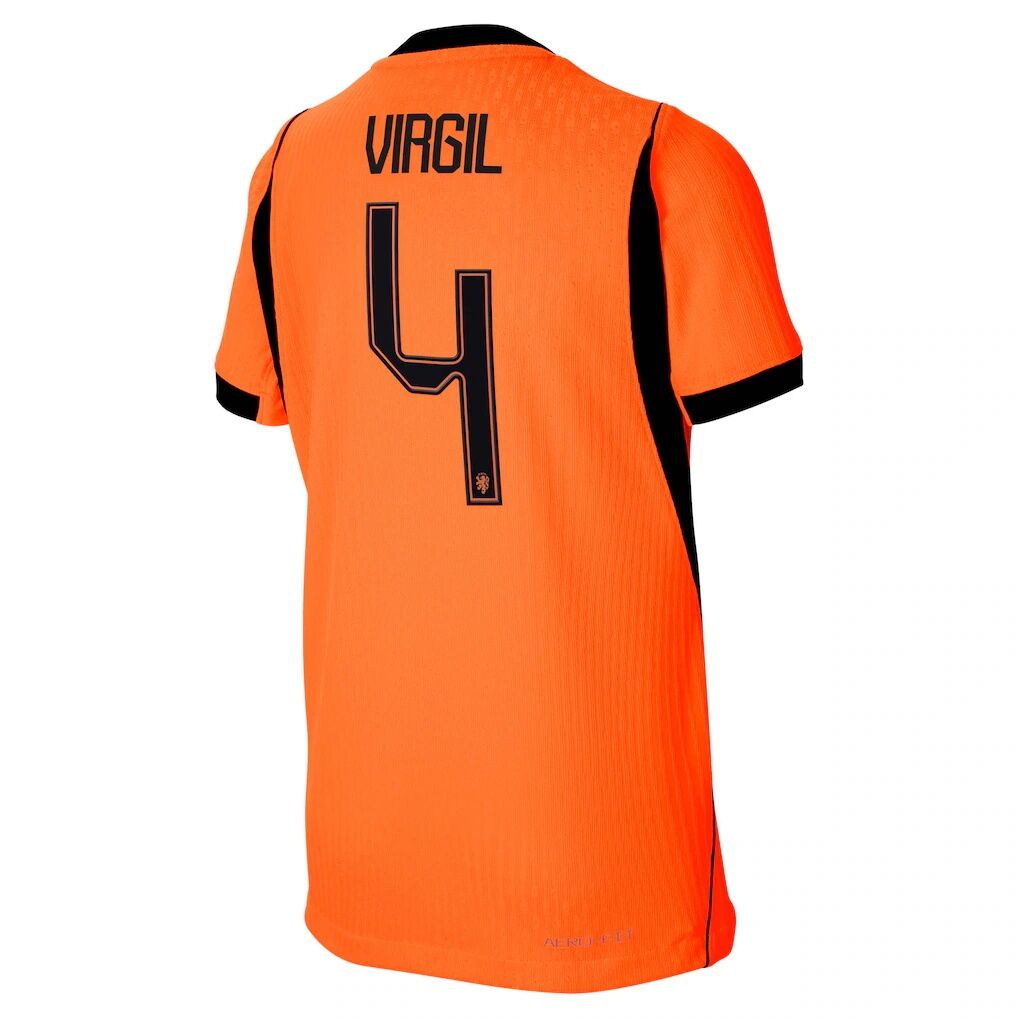 Virgil van Dijk Netherlands National Team Nike Youth 2026 Home Match Authentic Jersey