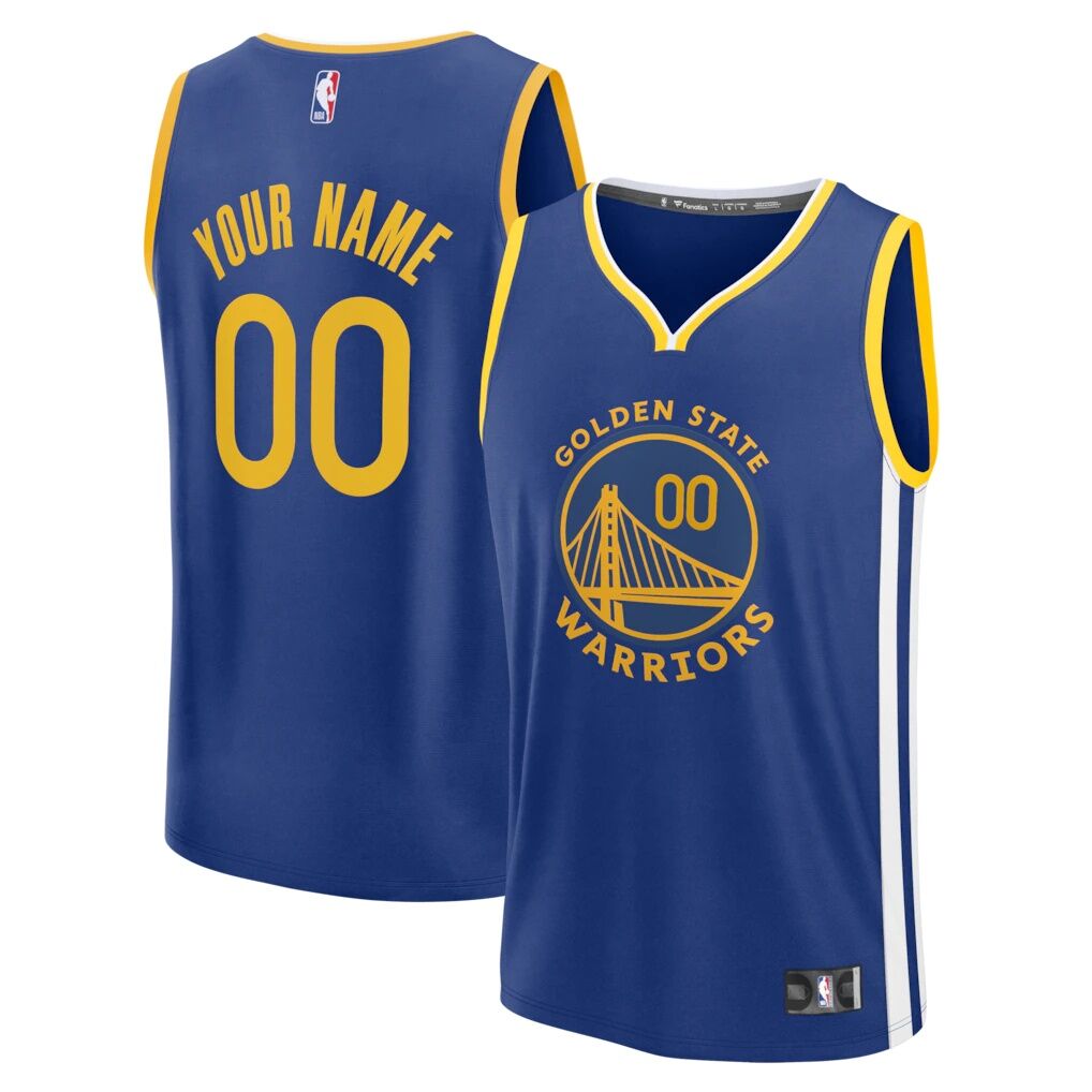Golden State Warriors Fashion7 Fast Break Custom Jersey – Icon Edition – Royal