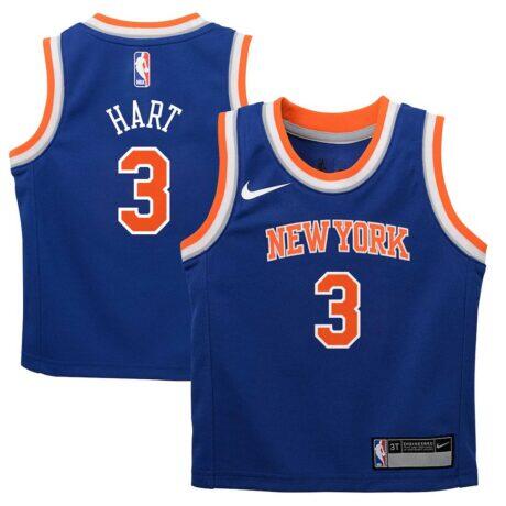 Josh Hart New York Knicks Nike Preschool Replica Swingman Jersey - Blue - Front View