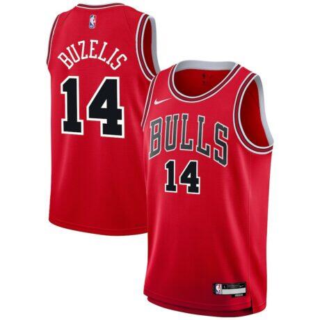 Matas Buzelis Chicago Bulls Nike Youth Swingman Jersey - Red - Front View