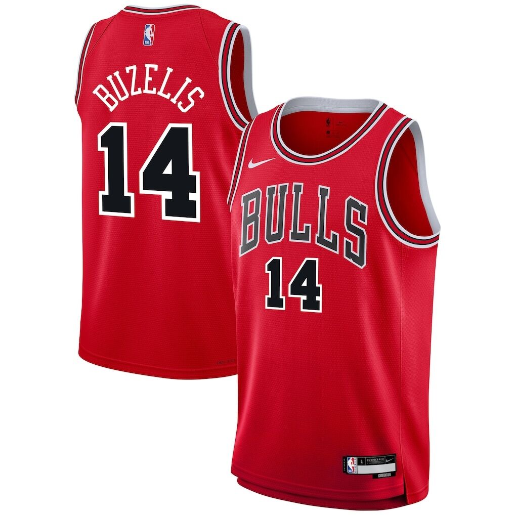 Matas Buzelis Chicago Bulls Nike Youth Swingman Jersey – Icon Edition