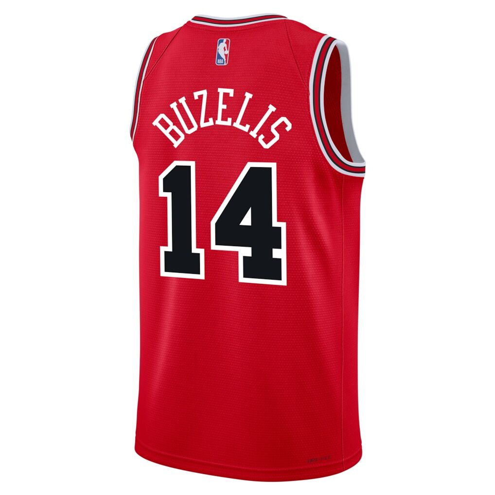 Matas Buzelis Chicago Bulls Nike Youth Swingman Jersey – Icon Edition