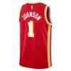 Jalen Johnson Atlanta Hawks Nike Youth Swingman Jersey - Red - Detail View