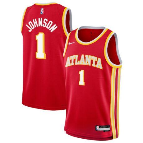 Jalen Johnson Atlanta Hawks Nike Youth Swingman Jersey - Red - Front View