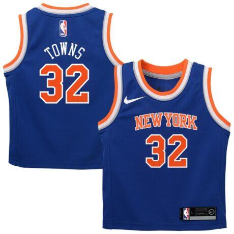 Karl-Anthony Towns New York Knicks Nike Infant Replica Swingman Jersey - Blue - Front View