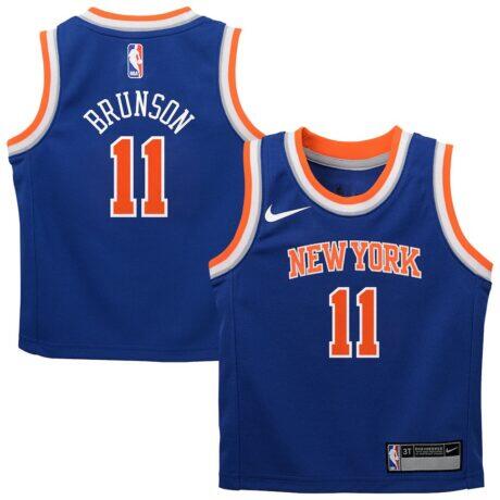 Jalen Brunson New York Knicks Nike Toddler Replica Swingman Jersey - Blue - Front View