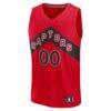 Toronto Raptors Fashion7 Fast Break Custom Jersey - Red - Side View