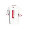 Boston University GameDay Greats Unisex Lightweight Collegiate Men's Lacrosse Fashion Jersey - White - Detail View