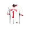 Boston University GameDay Greats Youth Lightweight Collegiate Men's Lacrosse Fashion Jersey - White - Side View