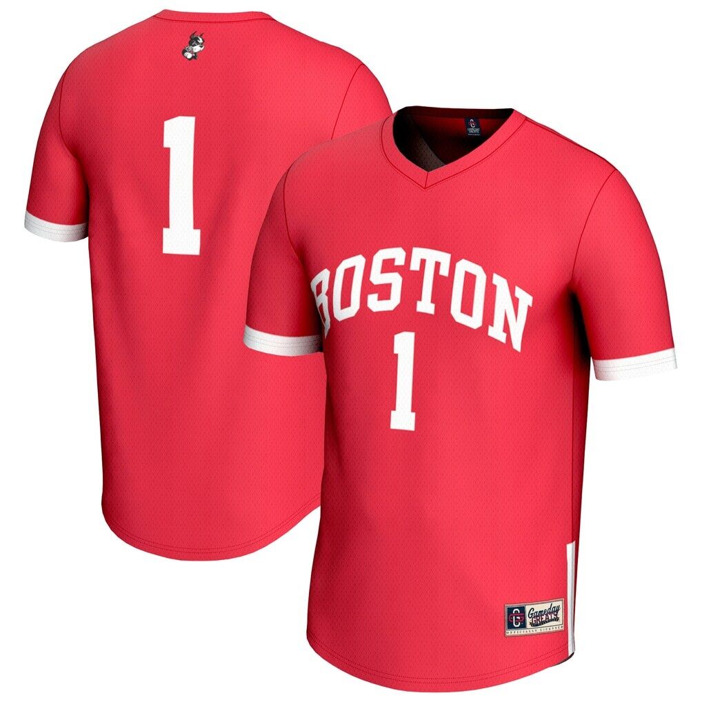 Boston University GameDay Greats Youth Lightweight Collegiate Men's Lacrosse Fashion Jersey - Scarlet